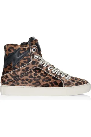 Zadig & Voltaire Zadig Voltaire High Flash Printed Cowskin Wit Schuhe