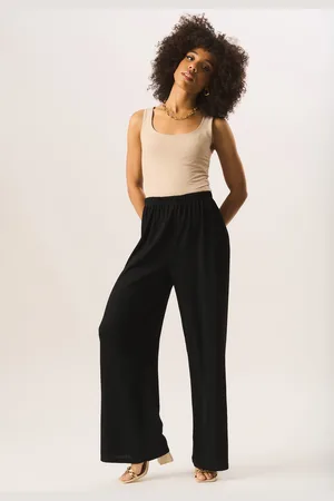 Gini London Strukturierte Pull-On-Hose mit weitem Bein
