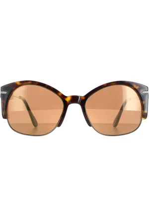 Serengeti Semi Rimless Womens Gunmetal Tortoise Polarized Drivers Gold Vinita