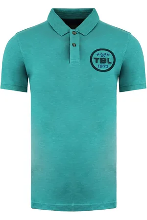 Timberland Logo Mens Green Polo Shirt