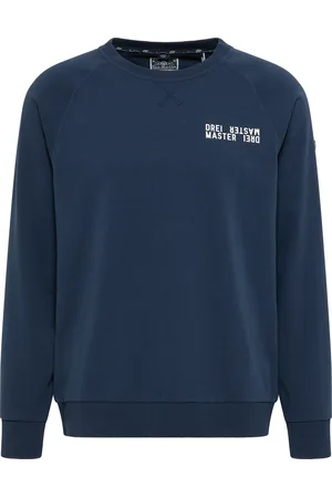 Dreimaster Sweatshirt mit Rundhals Herren Dunkelmarine