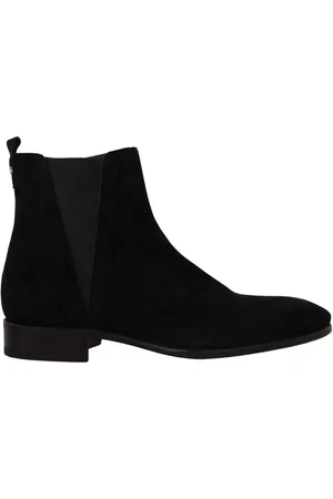 Dolce & Gabbana Chelsea Boots aus Wildleder mit seitlichem Reissverschluss