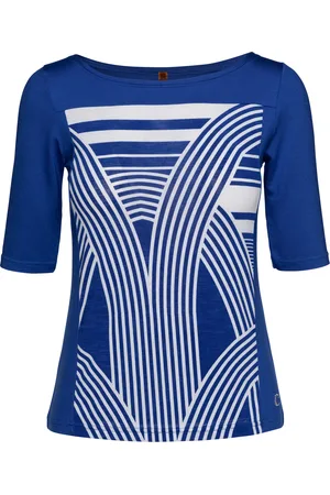 Conquista Bedrucktes Halbarm-Top
