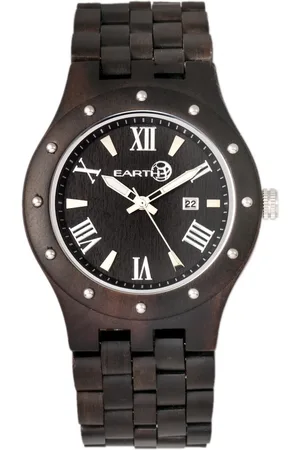 Earth Erde Holz Inyo Armbanduhr w/Datum
