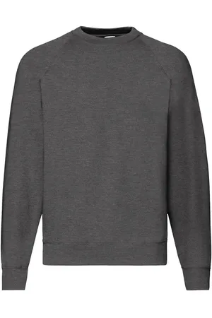 Fruit Of The Loom Herren Raglan-Ärmel Belcoro® Sweatshirt (Dark Heather)
