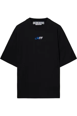 OFF-WHITE Exactly The Opposite Logo ubergrosses schwarzes T-Shirt
