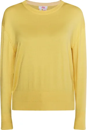 myMo Strickpullover Damen Höllengelb