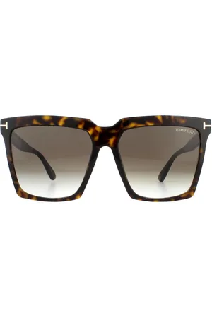 Tom Ford Sonnenbrille Sabrina 02 FT0764 52K Dunkle Havanna Roviex Gradient