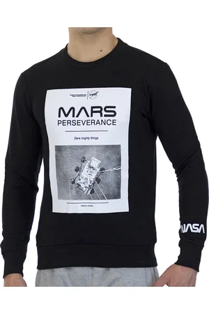 Nasa MARS03S Herren Sweatshirt mit langen Ärmeln und rundem Kragen