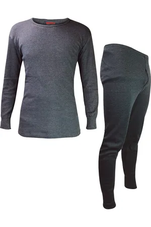 Heat Holders Herren Thermo-Unterwäsche-Set | Wärmespender | Winter Long Sleeve Top & Long Johns - Charcoal