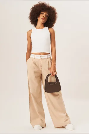 Gini London Maßgeschneiderte Hose mit weitem Bein
