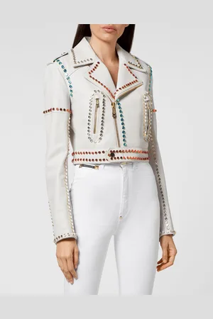 Philipp Plein Leder Biker-Jacke