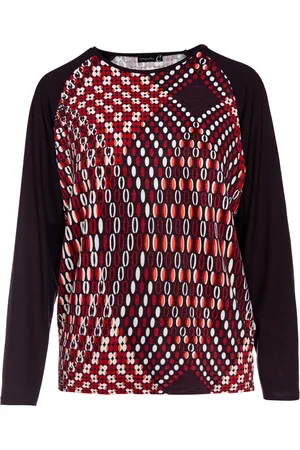 Conquista Allover-Muster Jersey-Top