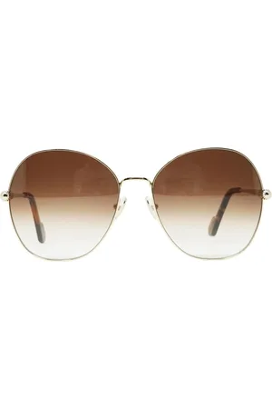 Lanvin Sonnenbrille mit Farbverlauf, braunen Glsern und goldenen Glsern