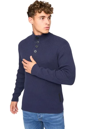Crosshatch "Wellburys" Pullover für Herren (Marineblau)