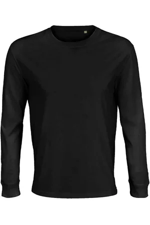 Sols Unisex Adult Pioneer Langarm-T-Shirt aus Bio-Baumwolle (Tiefschwarz)