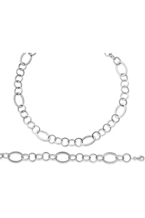 ORPHELIA Damen 925 Sterling Set: Kette + Armband - SET-015
