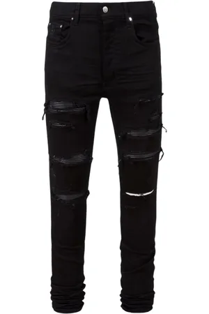 AMIRI Schwarze OD-Jeans „Thrasher“ aus -Leder