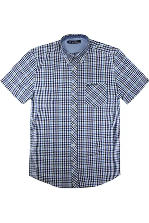 Ben Sherman Kariert Herrenblau Hemd