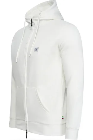 Cappuccino Italia Fleece Zip Hood von in der farbe Weiss und in größe XXL.