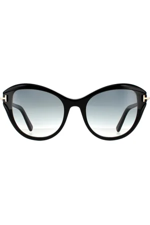 Tom Ford Cat Eye Womens Glänzend Rauch Verlauf