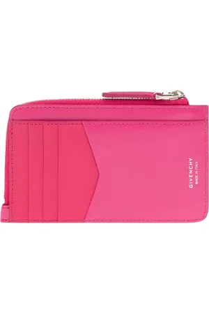 Givenchy Antigona Reisverschluss-Kartenetui in Neonrosa