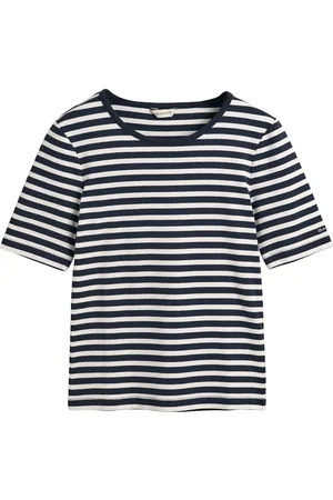 GANT Slim Striped Ribbed T-Shirt