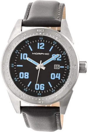 Morphic M63 Series Uhr mit Lederarmband und Datum