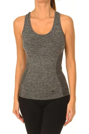 Intimidea Canotta Sport-T-Shirt mit breiten Trägern und integriertem BH 212185 woman