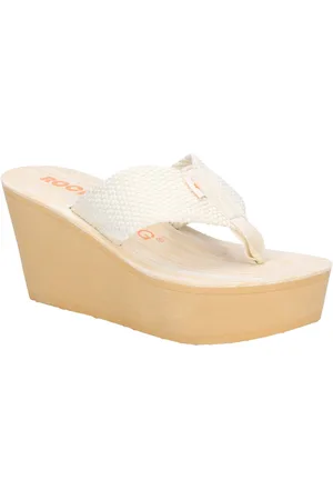 Rocket Dog Womens Diver Webbing Slip On Wedge Flip Flops