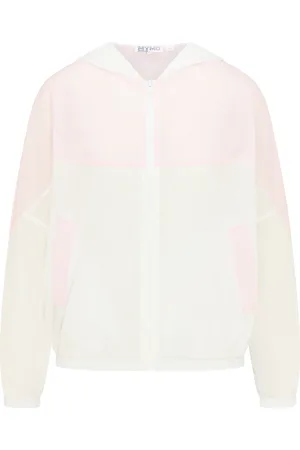 myMo Windjacke Damen Weiss Rosa