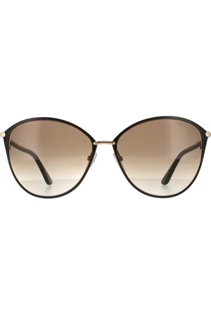 Tom Ford Cat Eye Womens auf Gold mit Havannabraunem Farbverlauf