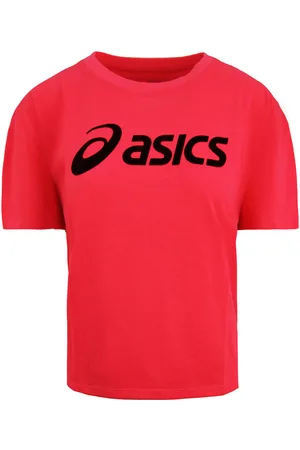 Asics Big Logo Womens Pink T-Shirt