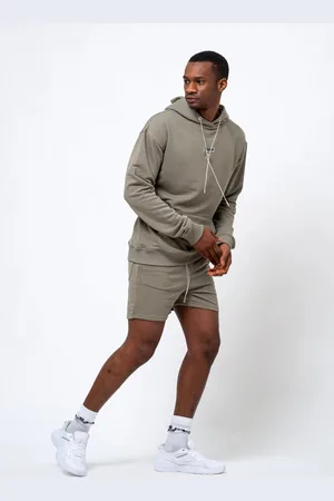 Tom Barron Herren Shorts Moderner Trainingsanzug-Set