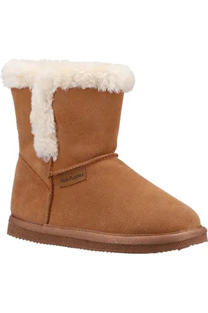 Hush Puppies Mädchen Ashlynn Wildleder Hausschuhe (Tan)