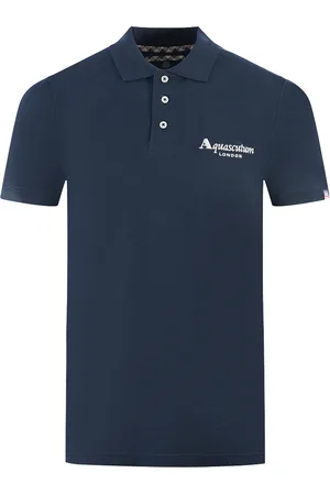 Aquascutum London 1851 Marineblaues Poloshirt