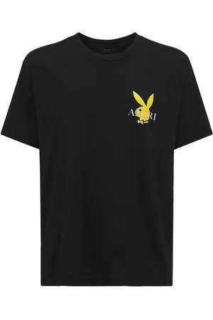 AMIRI Playboy Cover Logo Schwarzes T-Shirt