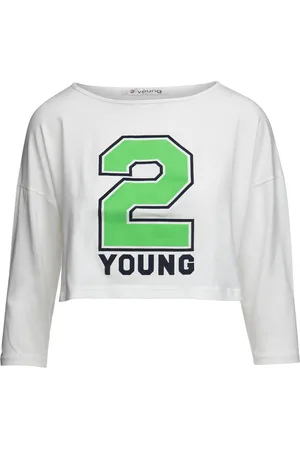 Conquista 2-Jugendliches Crop-Top Off-White