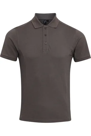 Premier Mens Coolchecker Plus Pique Polo mit CoolPlus (Dunkelgrau)