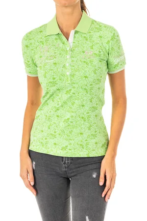 La Martina Kurzärmeliges Damen-Poloshirt mit Reverskragen LWP309