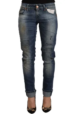 ACHT Gewaschene Slim-Fit-Jeans mit niedriger Taille