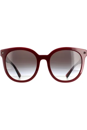VALENTINO Rund Damen Bordeaux Grau Farbverlauf VA4083