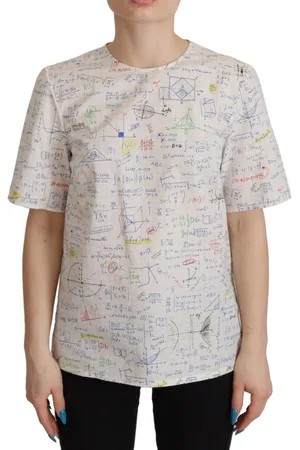 Dolce & Gabbana Algebra Print Baumwoll-Oberteil