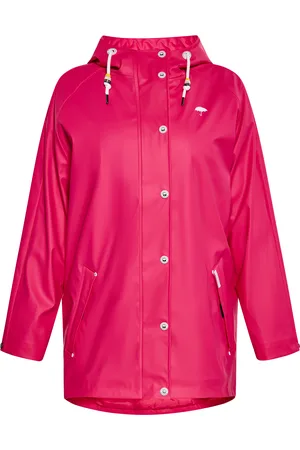 Schmuddelwedda Curvy Regenmantel Damen Himbeerrosa