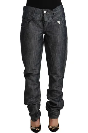 ACHT Dunkle Ramie Mid Waist Straight Denim Jeans