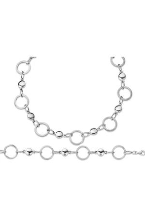 ORPHELIA Damen 925 Sterling Set: Kette + Armband - SET-014