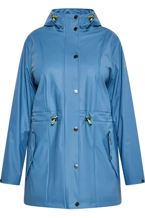 Schmuddelwedda Regenmantel Damen Stahlblau