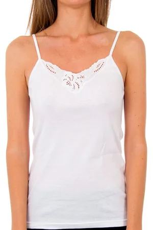 Abanderado Milan schmales Träger-T-Shirt mit V-Ausschnitt 4754 woman