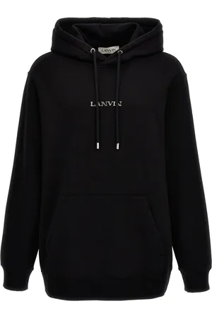 Lanvin Paris Lose geschnittener Logo-Kapuzenpullover in