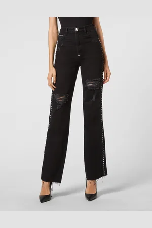 Philipp Plein Wide-Leg-Jeans